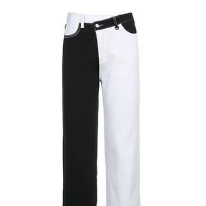 Black and white jeans welooc run small